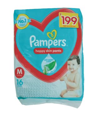 Pampers Diapers Pant, Pants, Size-M (7-12 kg) | 15 Pants